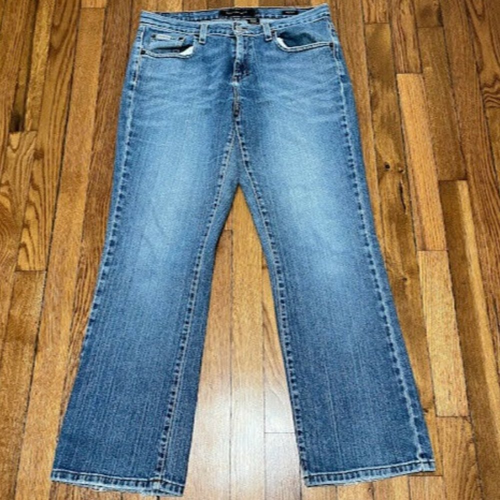 Calvin Klein Jeans Bootcut Womens 10 Blue Denim Classic Premium Designer 90's